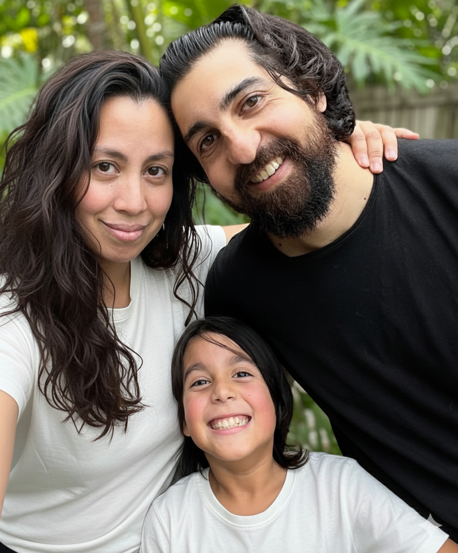 Melisa, Mario y Benja — Glimma Family